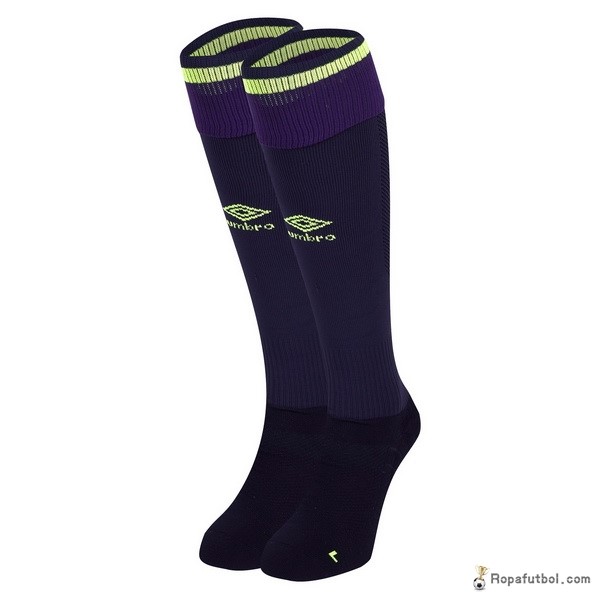 Calcetines Everton Replica Tercera Ropa 2017/18 Purpura&Marino